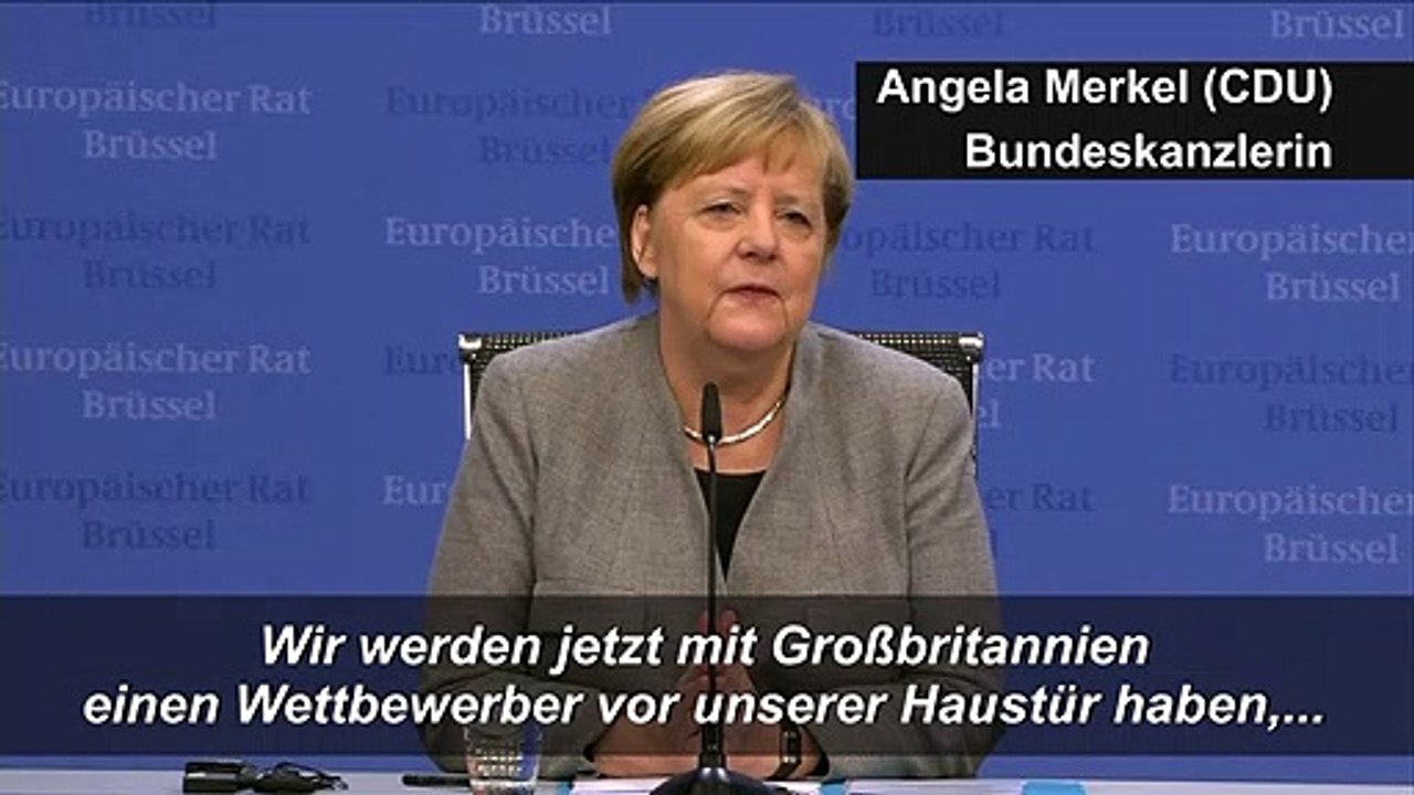 Merkel warnt vor 'Wettbewerber' nach dem Brexit