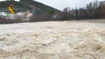 Ríos desbordados en Navarra que provoca graves inundaciones