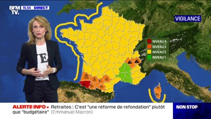 Скачать видео: Intempéries: les Pyrénées-Atlantiques passent en vigilance rouge inondations