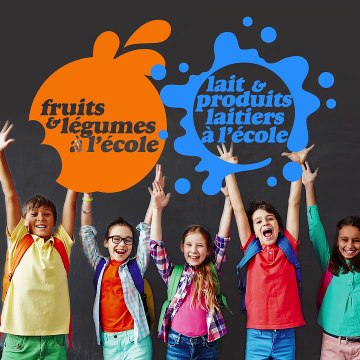 Animation : Comprendre le programme Fruits et légumes à l’école & lait et produits laitiers à l’école en 50 secondes