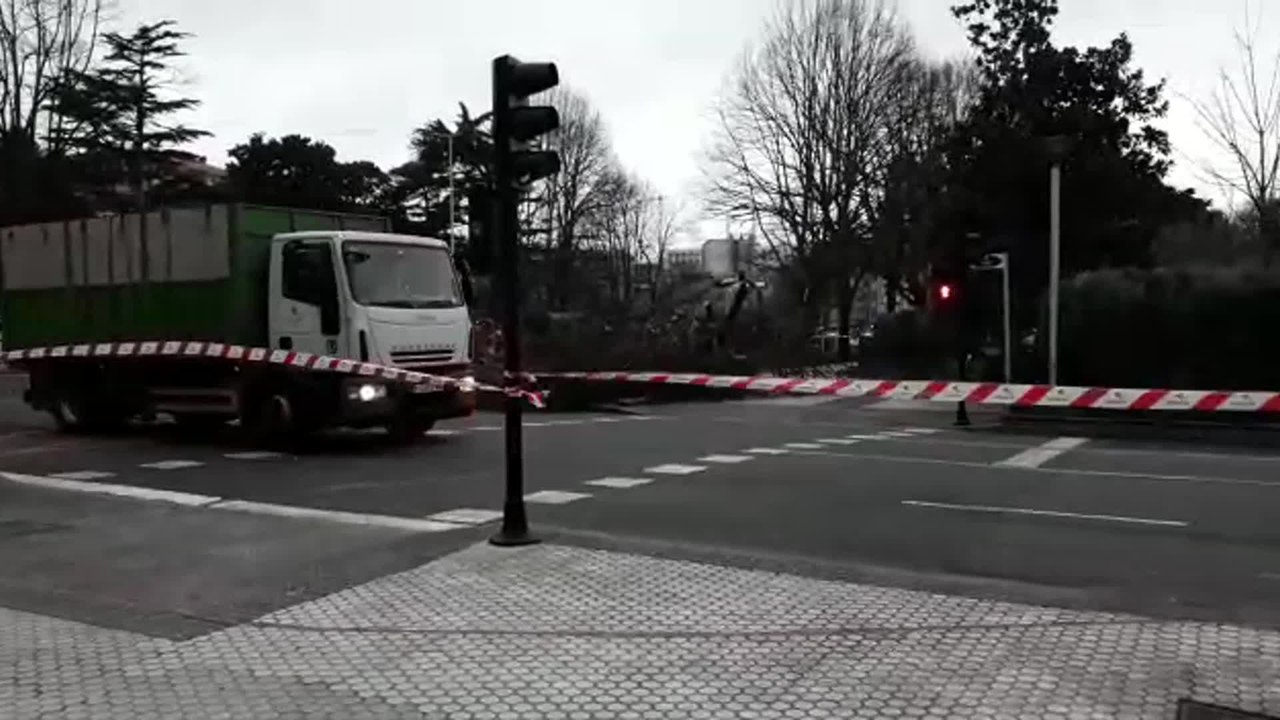 Fuertes rachas de viento en San Sebastián
