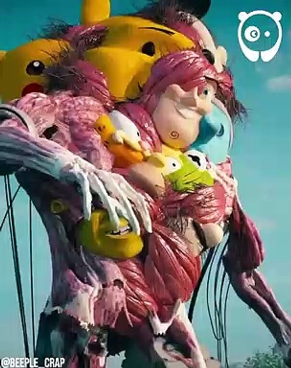 Artist turns famous characters into nightmares