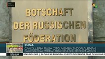 Cancillería rusa cita a embajador alemán tras conflicto diplomático