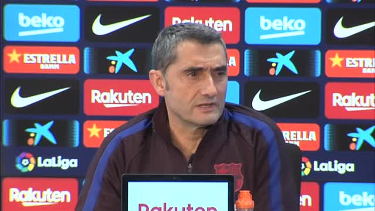 Valverde: "No estamos pensando más allá del partido de mañana"