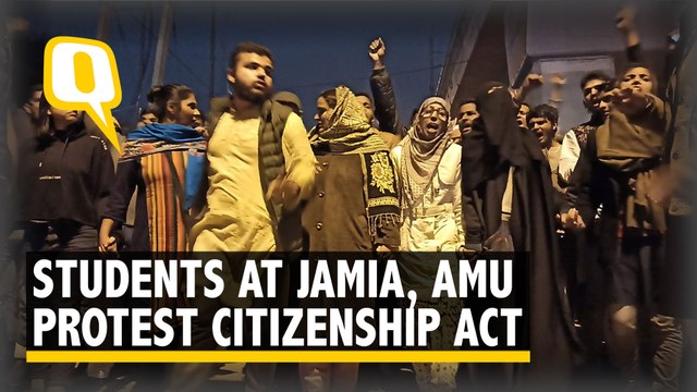 Protests Erupt at Jamia, AMU Over Citizenship (Amendment) Act; Clashes Ensue | The Quint