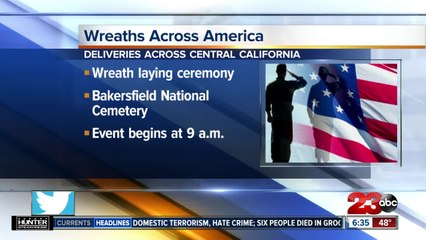 Plans for wreath deliveries in Central California