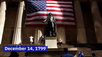 This Day in History: First US President George Washington Dies (Saturday, December 14th)