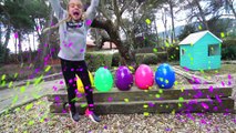 Las ratitas encuentran huevos gigantes de colores aprende ingles para niños for kids