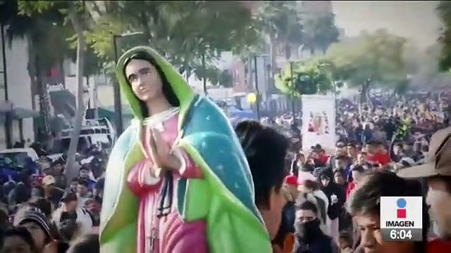 Este pequeñito de 10 años recorrió un 1km de rodillas hacia la Basílica de Guadalupe