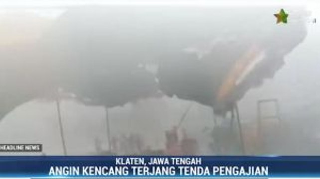 Hujan Deras Disertai Angin Kencang Terjang Klaten