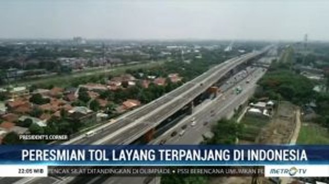 Peresmian Tol Layang Terpanjang di Indonesia