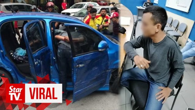 Hit-and-run blue Myvi driver nabbed for reckless driving