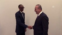 Çavuşoğlu, Ruanda Cumhurbaşkanı Kagame tarafından kabul edildi