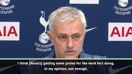 Nuno's a better manager than player - Mourinho