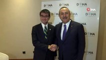 Bakan Çavuşoğlu, Japonya Savunma Bakanı Kono ile görüştü