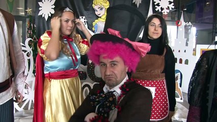 Bütün öğrenciler, öğretmenler masal ve film kahramanlarına büründü