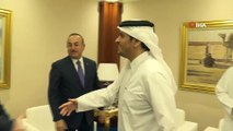 - Bakan Çavuşoğlu, Katar Dışişleri Bakanı El Thani ile görüştü