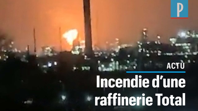 Incendie d'une raffinerie Total près du Havre