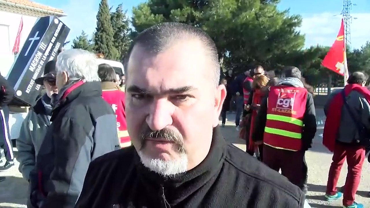 Le secrétaire général de l'Union Départementale CGT à Lavera ce matin.