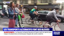 Les accidents de vélos et trottinettes se multiplient à Paris depuis le début de la grève