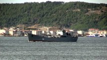 Rus askeri gemileri Çanakkale Boğazı’ndan geçti - ÇANAKKALE