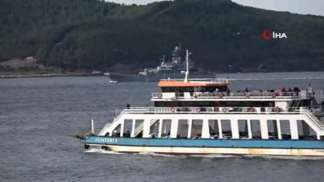 Rus donanmasına ait 2 savaş gemisi Çanakkale Boğazı’ndan geçti