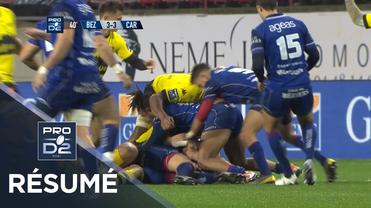 PRO D2 - Résumé Béziers-Carcassonne: 22-9 - J14 - Saison 2019/2020