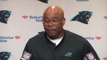 Carolina Panthers coach's impassioned plea to fans