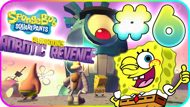 SpongeBob SquarePants: Plankton's Robotic Revenge Walkthrough Part 6 (Wii, PS3, X360)