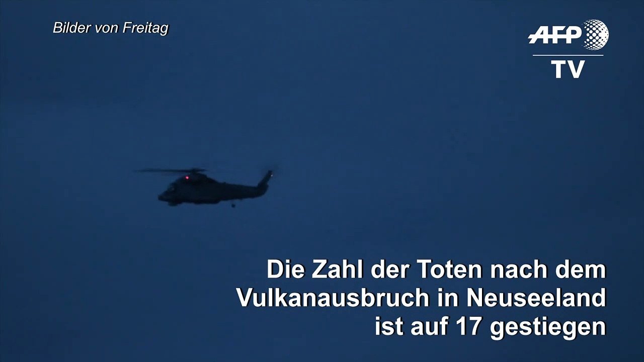 Vulkanausbruch in Neuseeland: Zahl der Toten steigt auf 17