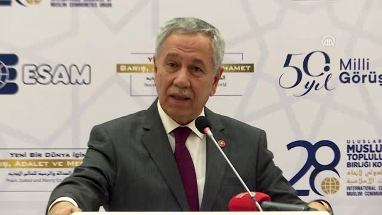 28. Uluslararası Müslüman Topluluklar Birliği Kongresi - Bülent Arınç (2)