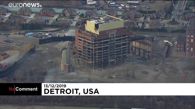 Detroit: Über 100 Jahre altes Kraftwerk abgerissen
