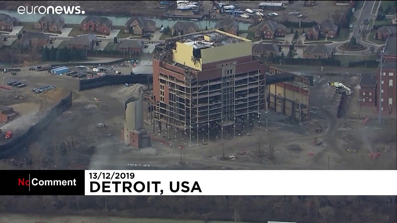 Detroit: Über 100 Jahre altes Kraftwerk abgerissen