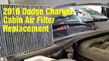 2010 Dodge Charger cabin air filter replacement