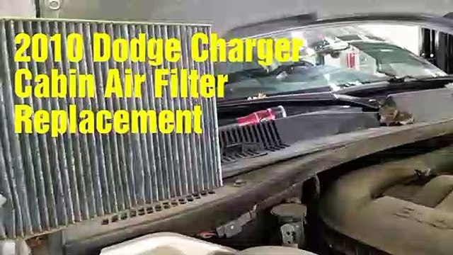 2010 Dodge Charger cabin air filter replacement