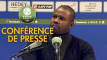 Conférence de presse FC Sochaux-Montbéliard - Grenoble Foot 38 (1-1) : Omar DAF (FCSM) - Philippe  HINSCHBERGER (GF38) - 2019/2020