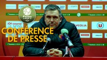 Conférence de presse Le Mans FC - US Orléans (3-2) : Richard DEZIRE (LEMANS) - Didier OLLE-NICOLLE (USO) - 2019/2020