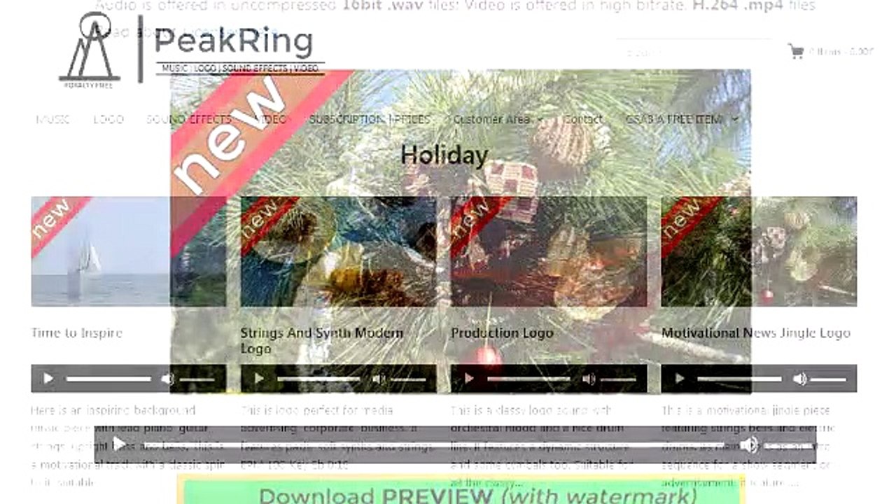 Happy Holidays! Sounds for your project! Christmas!