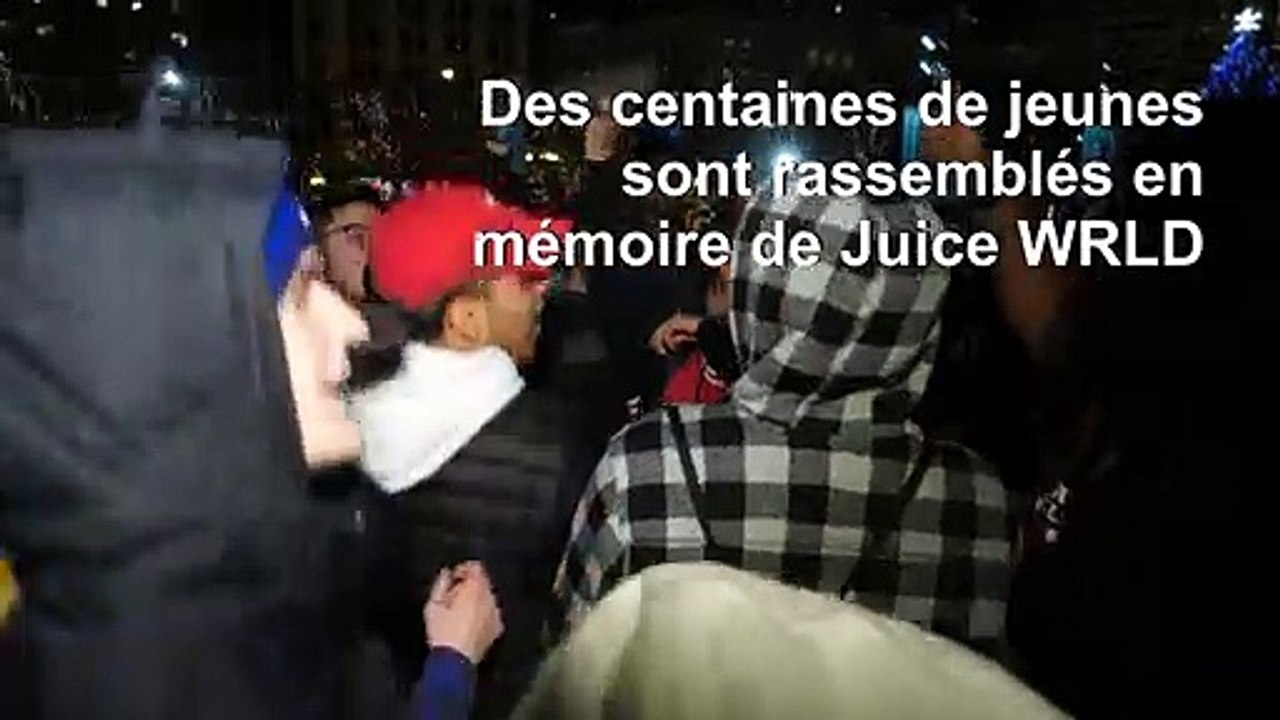 A Chicago, veillée festive des fans pour le rappeur Juice WRLD