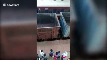 Miraculé : il passe sous un train de marchandise et en sort indemne
