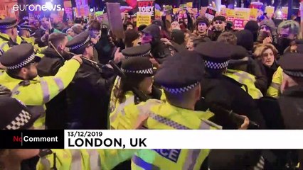 Manifestation contre les résultats des législatives britanniques