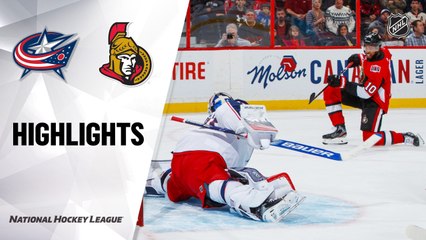 NHL Highlights | Blue Jackets @ Senators 12/14/19