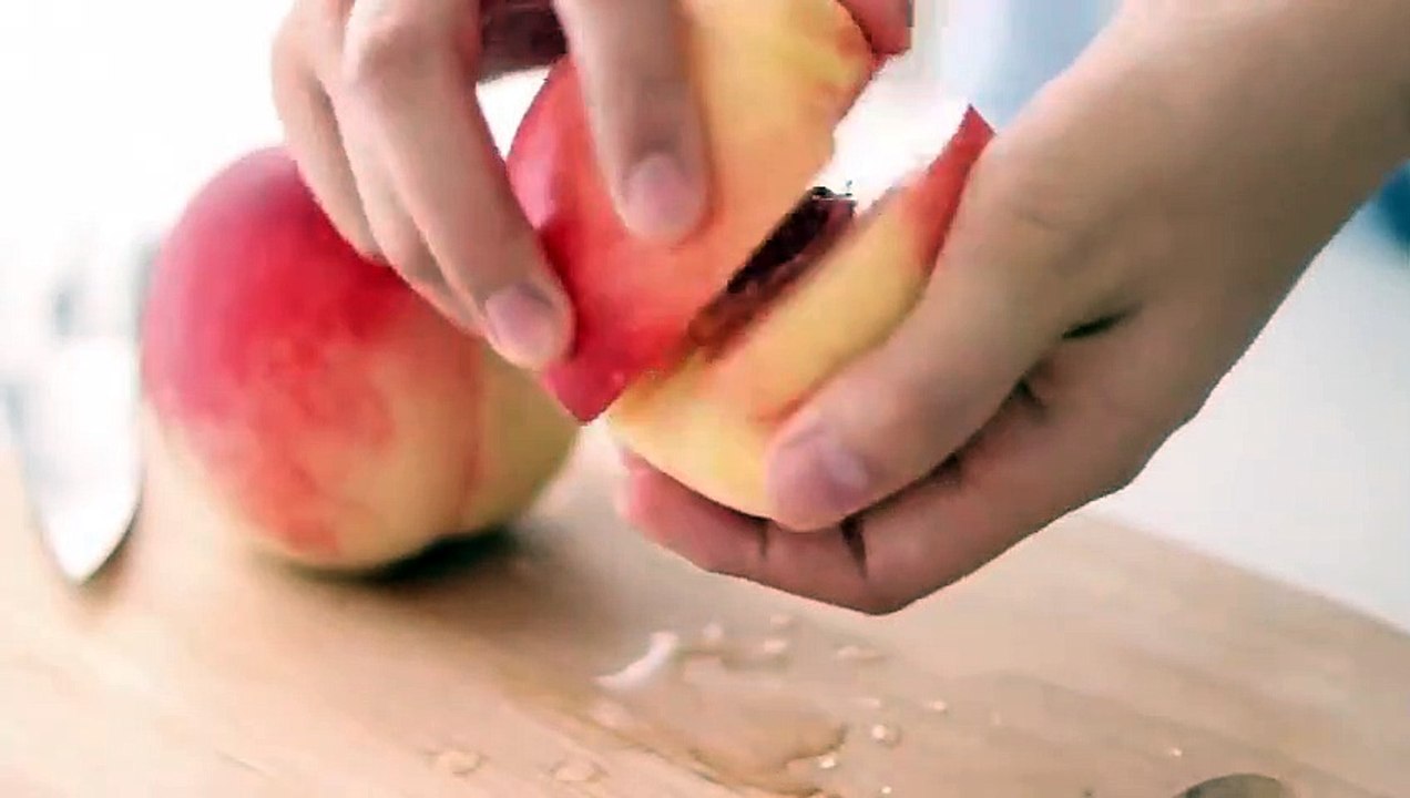 No-Bake Peach Cheesecake 桃のレアチーズケーキの作り方｜HidaMari Cooking