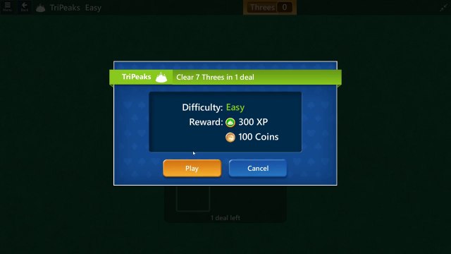 Microsoft Solitaire Collection - Tripeaks - November 24 2019