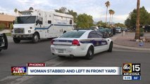 Woman stabbed, critically injured in stabbing at Phoenix home
