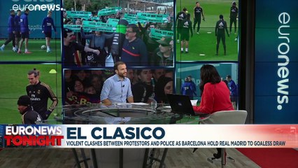 Barcelona vs Madrid ends 0:0 for first time in 17 years amid clashes
