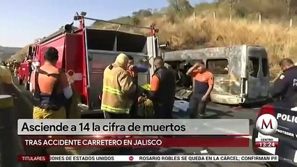Van 14 muertos por choque en carretera Zapotlanejo-Tepatitlán