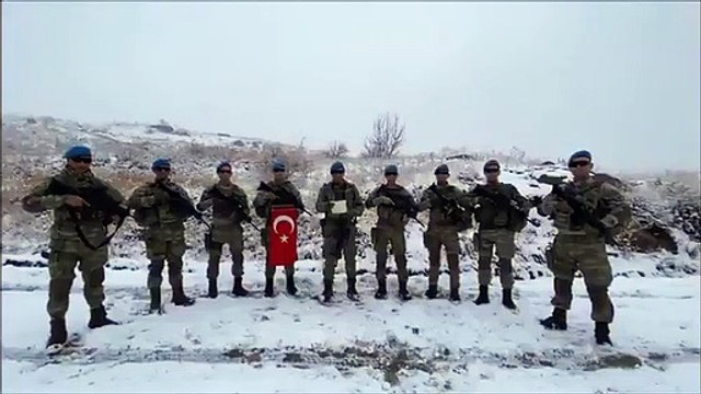 Komandolardan minik öğrencilere teşekkür mesajı