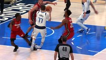 Doncic injured as Heat edge Dallas in OT