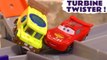 Hot Wheels Turbine with Disney Pixar Cars 3 Lightning McQueen vs Toy Story 4 and DC Comics Superheroes in this Funlings Race Racing Challenge Full Episode English